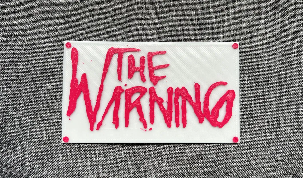 Biển Logo Cảnh Báo "The Warning" - Image 1