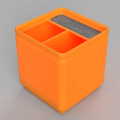 Hộp Gridfinity có Nhãn In được bằng Tham số bởi Pred