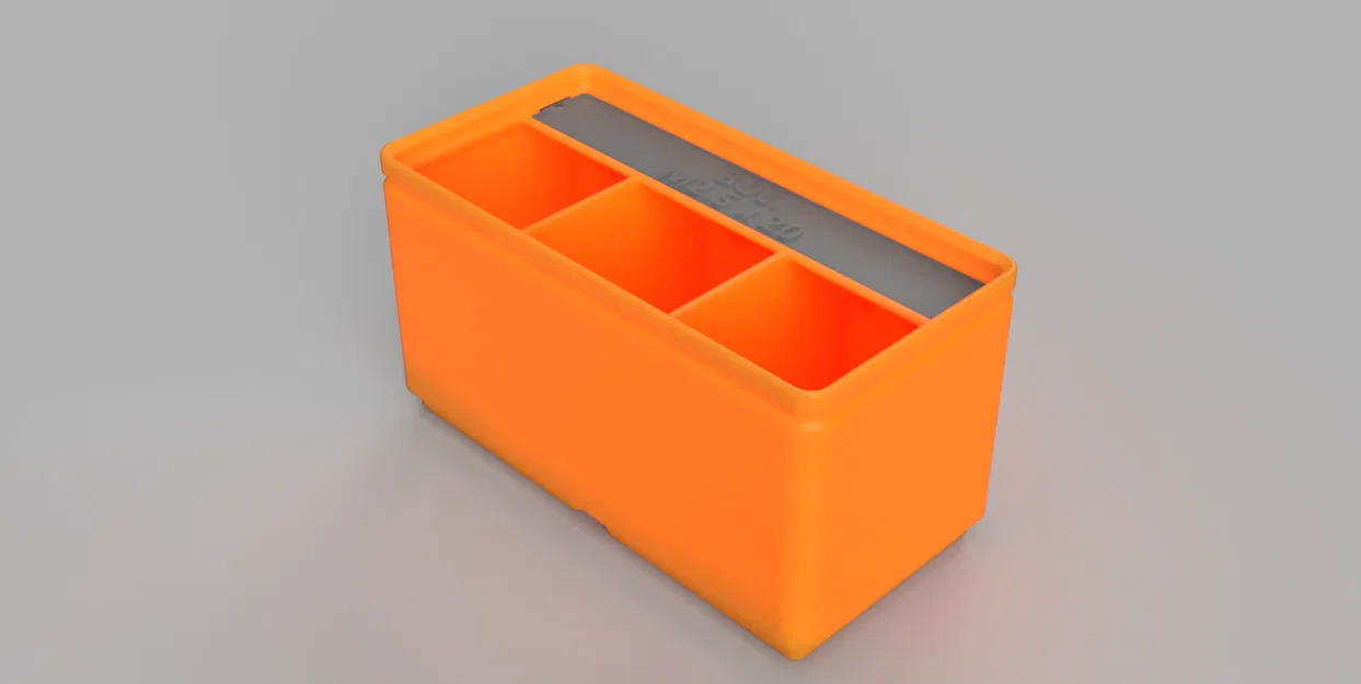 Hộp Gridfinity có Nhãn In được bằng Tham số bởi Pred - Image 3