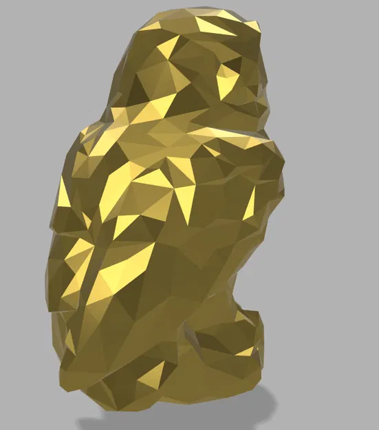 Cú Tuyết (Hedwig) đế bằng LOW POLY - Image 3