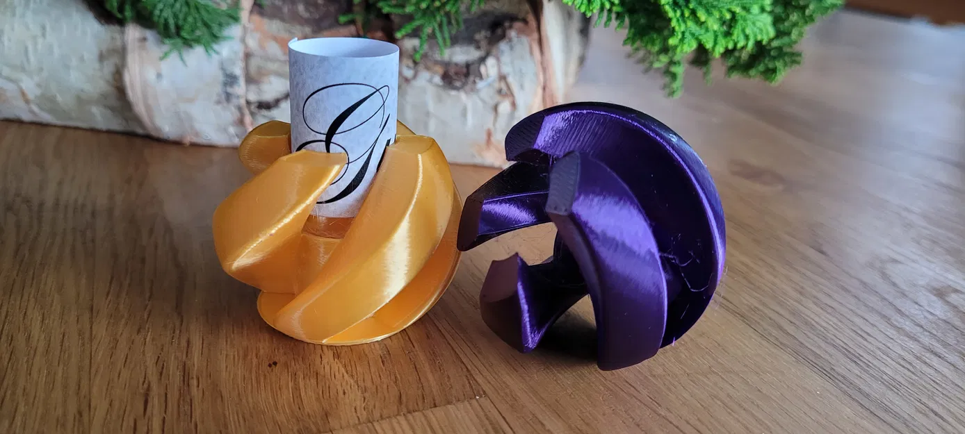 Hộp Quà Vặn Vít Dạng Quả Cầu Xoay - Kugel für Gutschein - Image 2