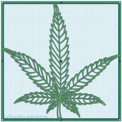 Tranh Treo Tường Lá Gai Dầu