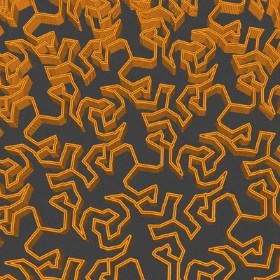 Mẫu Lòng Trong Kiểu Thằn Lằn Escher Cho Cura