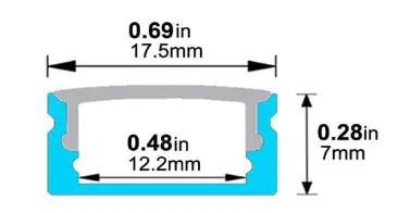 Góc Kênh Nhôm Cho Đèn LED Dây - Image 4