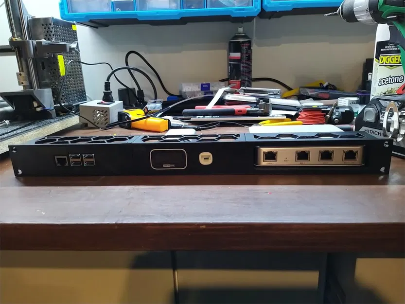 Giá đỡ rack Ubiquiti USG, Cloud Key Gen 2 và Raspberry Pi - Image 2