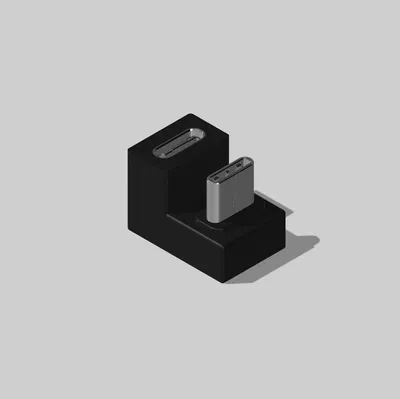 Mô hình tham chiếu Adapter USB-C 180 Độ (Hình chữ U)