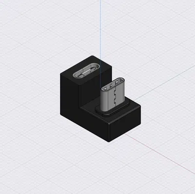 Mô hình tham chiếu Adapter USB-C 180 Độ (Hình chữ U)