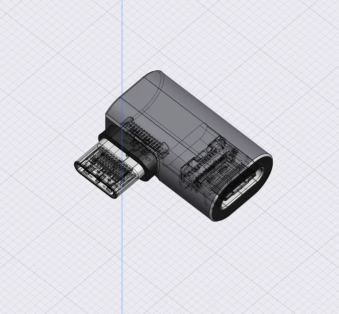 Mô hình tham khảo adapter USB-C góc vuông - Image 3