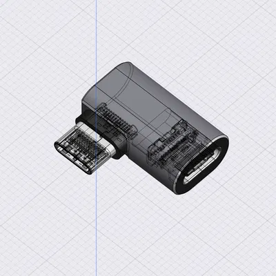 Mô hình tham khảo adapter USB-C góc vuông