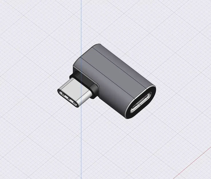 Mô hình tham khảo adapter USB-C góc vuông - Image 4