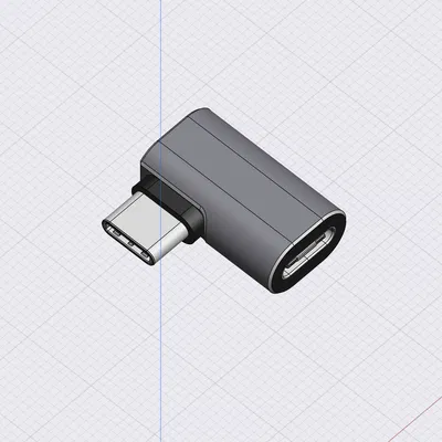 Mô hình tham khảo adapter USB-C góc vuông