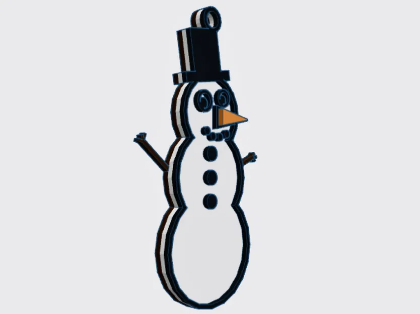 Bông Tai Người Tuyết Đa Sắc - Image 2