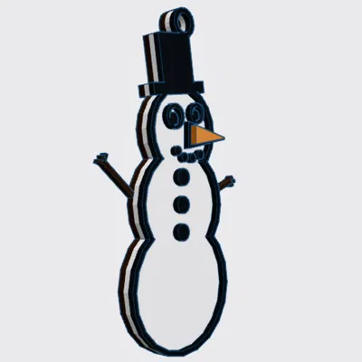 Bông Tai Người Tuyết Đa Sắc