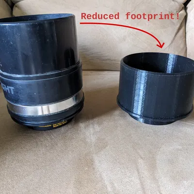 Cổng kết nối máy bào DeWalt tương thích Rockler Dust Right Quick Connect 4"