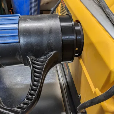 Cổng kết nối máy bào DeWalt tương thích Rockler Dust Right Quick Connect 4"