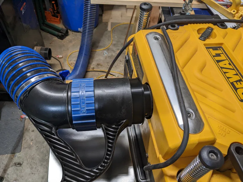 Cổng kết nối máy bào DeWalt tương thích Rockler Dust Right Quick Connect 4" - Image 4
