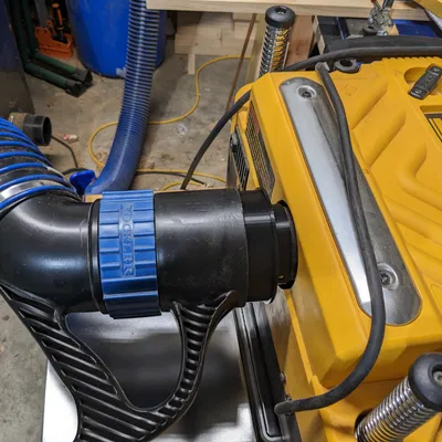 Cổng kết nối máy bào DeWalt tương thích Rockler Dust Right Quick Connect 4"