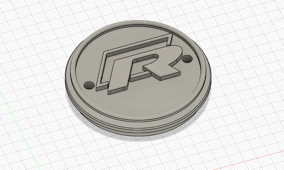 Nắp Mâm Xe VW Golf R (Đường Kính Trong 52mm) - Image 1