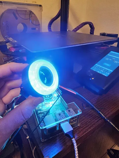 Camera Raspberry Pi 3 kèm Vòng đèn LED 16 bóng - Image 1