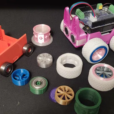 SMARS - Thân máy bay gắn vòng bi, bánh xe, mâm và lốp