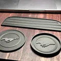 Bộ Bảo Vệ Khay Cốc & Phụ Kiện Mustang 2015 - 2017 - Thumbnail 1