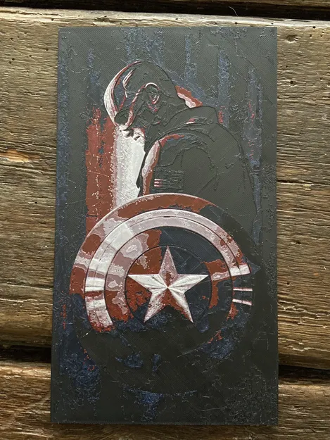 Tranh Captain America Hue Forge - Image 1