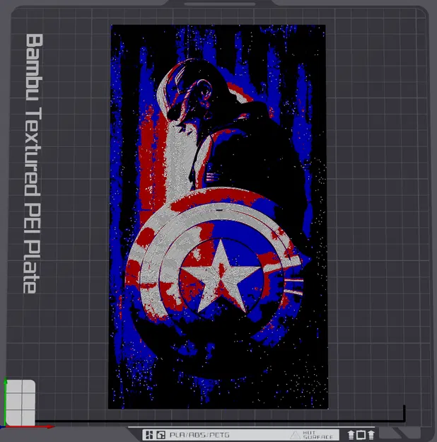 Tranh Captain America Hue Forge - Image 2