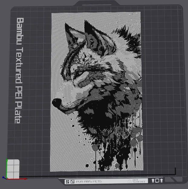 Mô hình Sói / Loup Vẽ 3D - Image 2