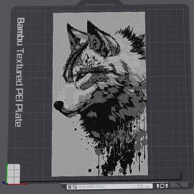 Mô hình Sói / Loup Vẽ 3D