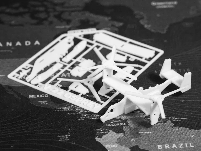 V-22 Osprey Kit Card - Mô Hình Máy Bay Cánh Quạt Nghiêng - Image 1