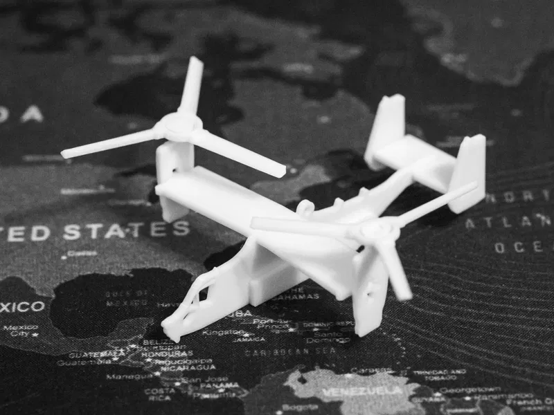 V-22 Osprey Kit Card - Mô Hình Máy Bay Cánh Quạt Nghiêng - Image 3