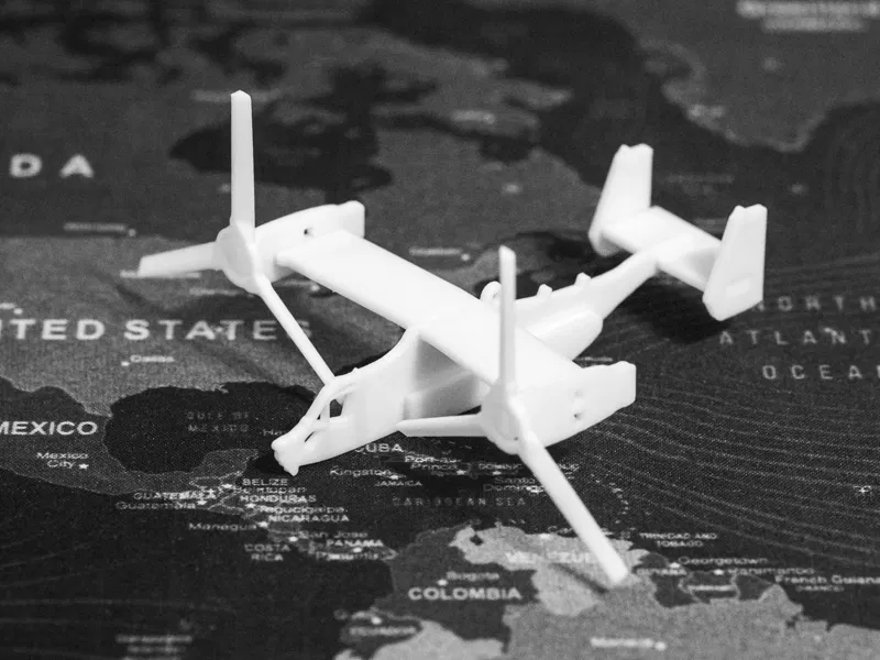 V-22 Osprey Kit Card - Mô Hình Máy Bay Cánh Quạt Nghiêng - Image 4