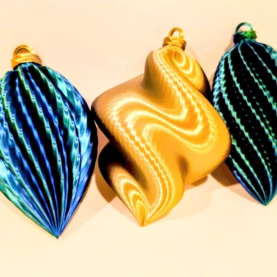 Nắp Quả Châu (In Chế Độ Lọ) và Khoen Treo Cây Thông Noel