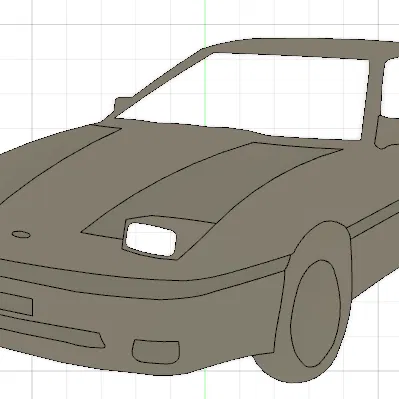 Mô Hình Toyota Supra MK3 Silhouette Treo Tường