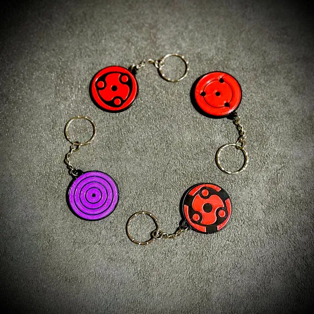 Móc Khóa Madara Mangekyo Sharingan và Vĩnh Cửu Mangekyo - Image 1