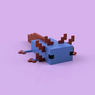 Mẫu Axolotl Đơn Giản Dễ In 3D
