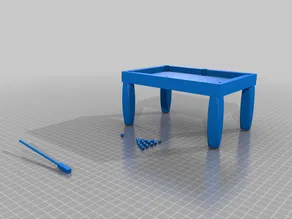 Bàn Bi-a Có Bi, Bi Chủ và Gậy - Image 1