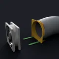 Đầu nối quạt 80mm cho ống thông gió mềm - Thumbnail 1