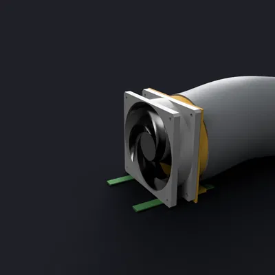 Đầu nối quạt 80mm cho ống thông gió mềm