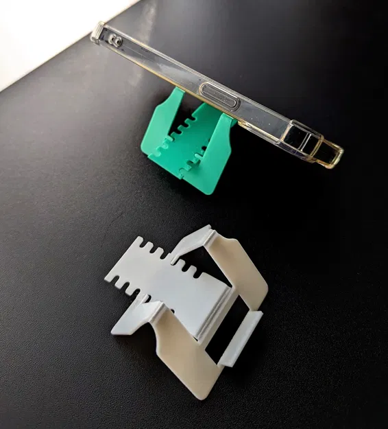 Giá đỡ điện thoại siêu mỏng cỡ thẻ ATM (in liền). Chỉ 5g nhựa! - Image 4