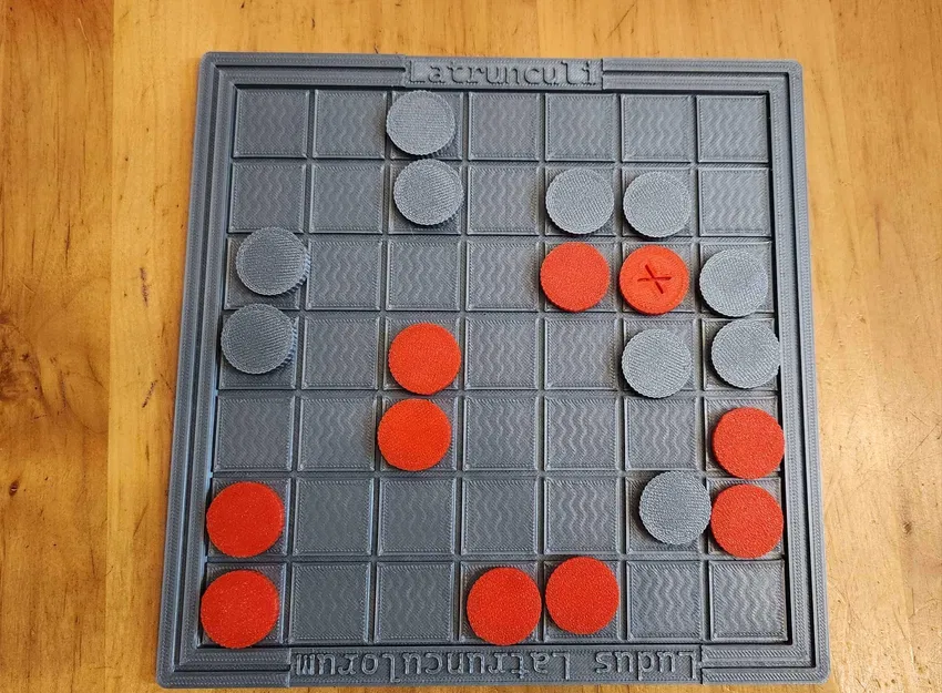 Bàn cờ Ludus Latrunculorum 3D - Image 1