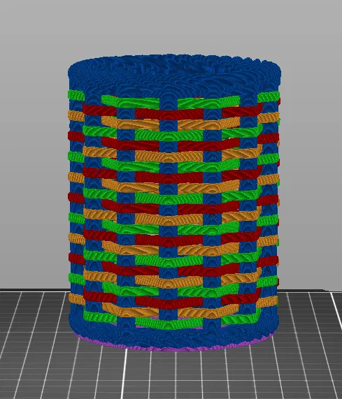 Ống Cắm Bút Dệt Nhiều Màu - Bản Cao - Image 1