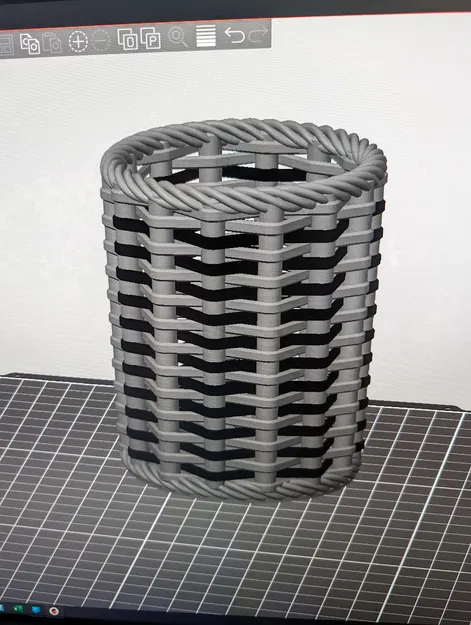 Ống Cắm Bút Dệt Nhiều Màu - Bản Cao - Image 3