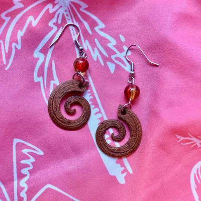 Bông Tai Hình Xoắn Ốc Đơn Giản