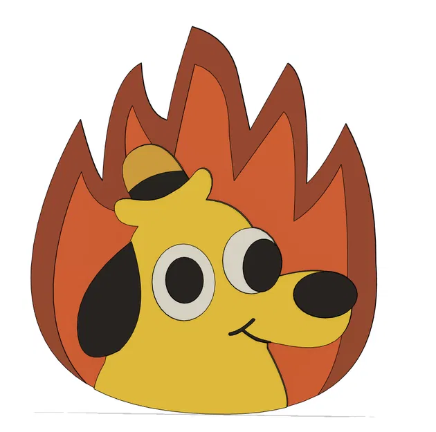 Mô Hình Meme "This Is Fine" - Image 1
