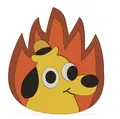 Mô Hình Meme "This Is Fine" - Thumbnail 1