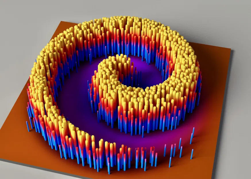 Hình Xoáy Silhouette - Mô Hình 3D Độc Đáo - Image 1