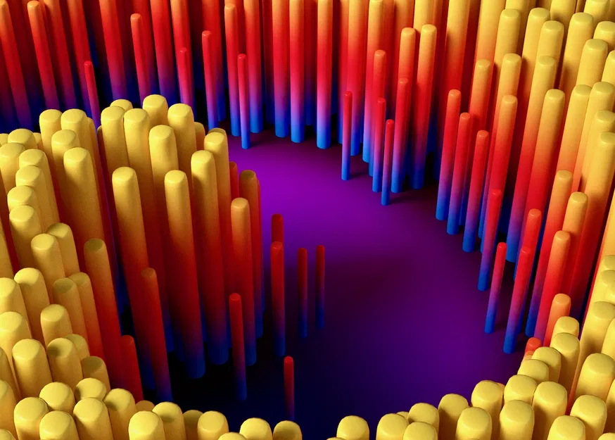 Hình Xoáy Silhouette - Mô Hình 3D Độc Đáo - Image 2