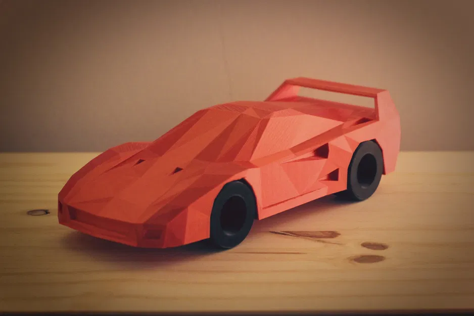 Ferrari F40 Low-Poly - Image 1