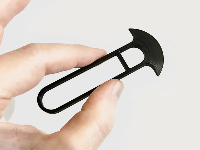 Dụng cụ cạo giường in 3D HEX lưỡi bán nguyệt, in nhanh, hoa văn lục giác - Image 1